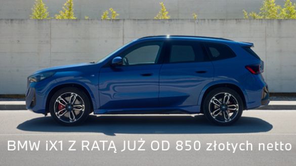 BMW iX1 z ratą już od 850 złotych/netto